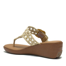 Izola Sandal Wedge | Natural Crochet Raffia