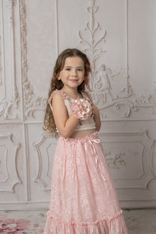 Girl | Flower Neck Tie | Pink