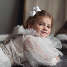 Girl | Vera Tweed Blouse and Skirt Set | White x Gray