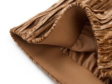 Pleated Skirt | Gold