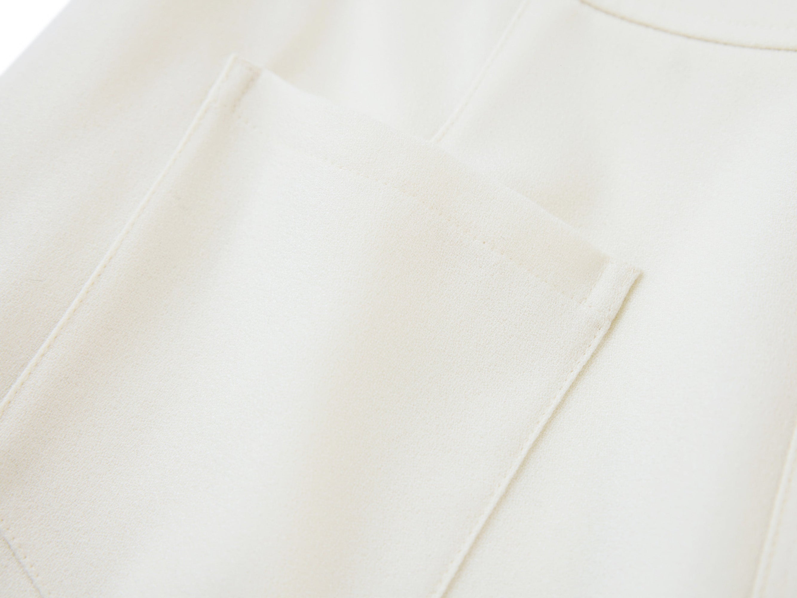 High-Waisted Wide-Leg Trouser | White