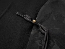 Silk and Wool Jacquard Vest | Black