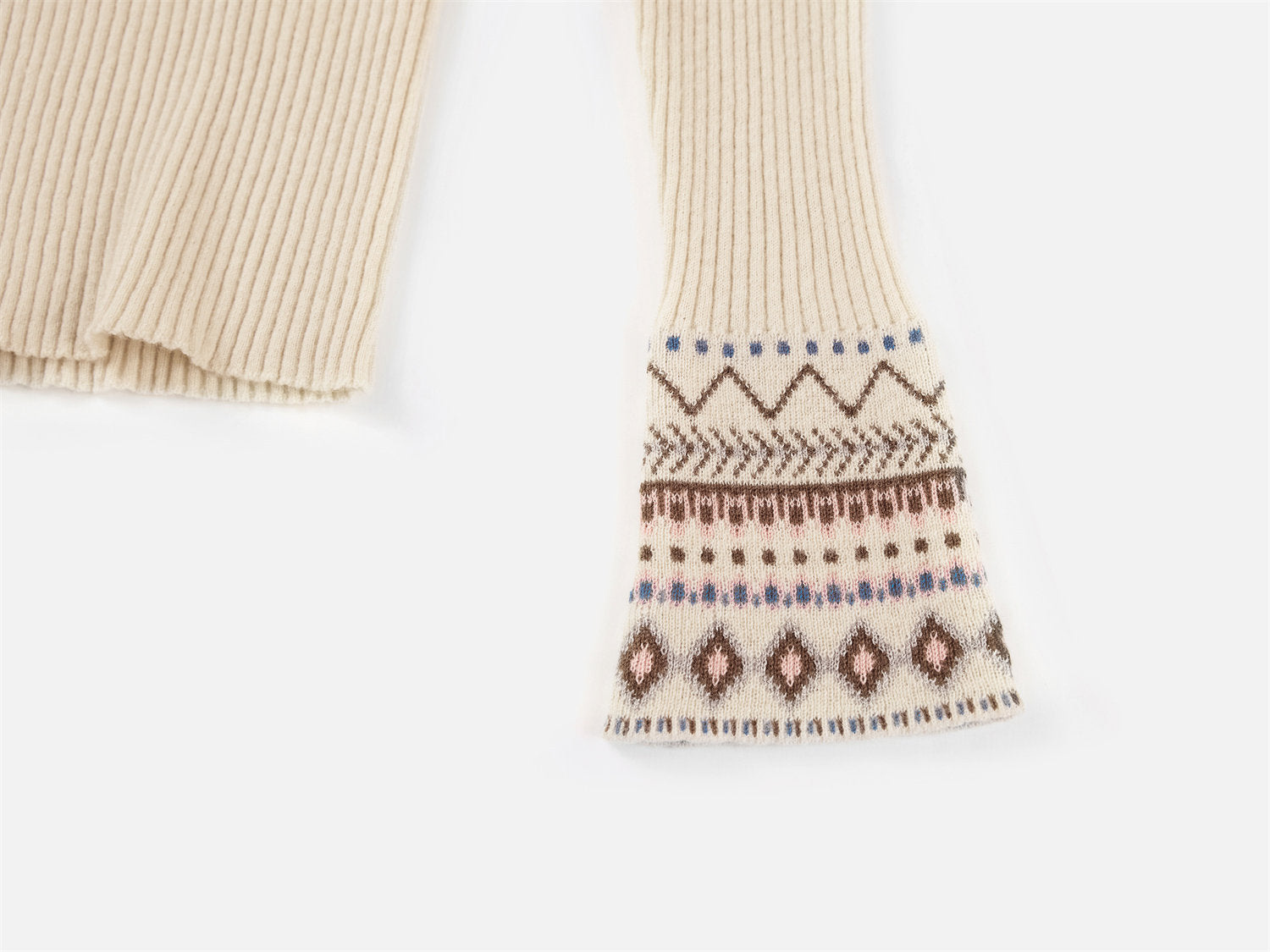 Yak Wool Ethnic Style Pullover | Beige