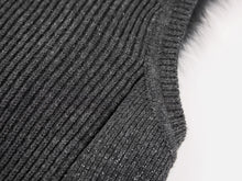 Sheep Wool & Cashmere Blend Vest | Grey