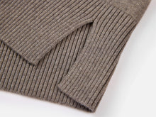 Pure Cashmere Scarf Pullover | Brown