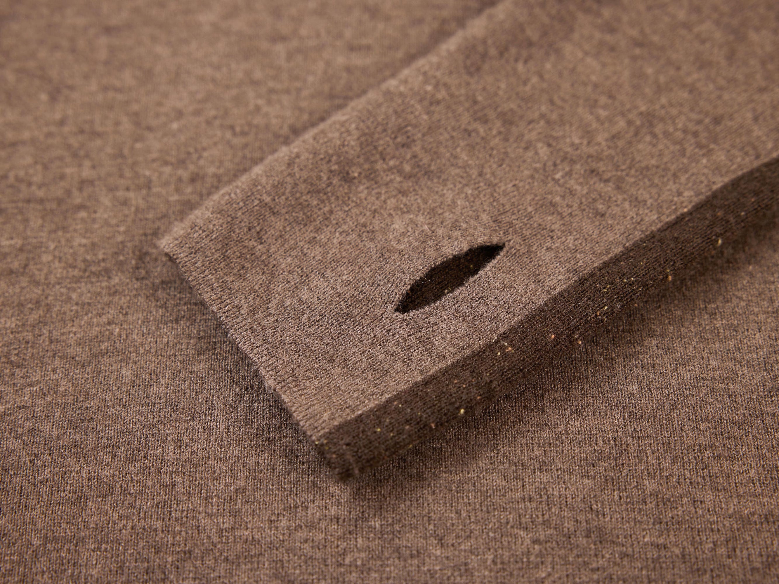Turtleneck Knit Top | Heather Brown