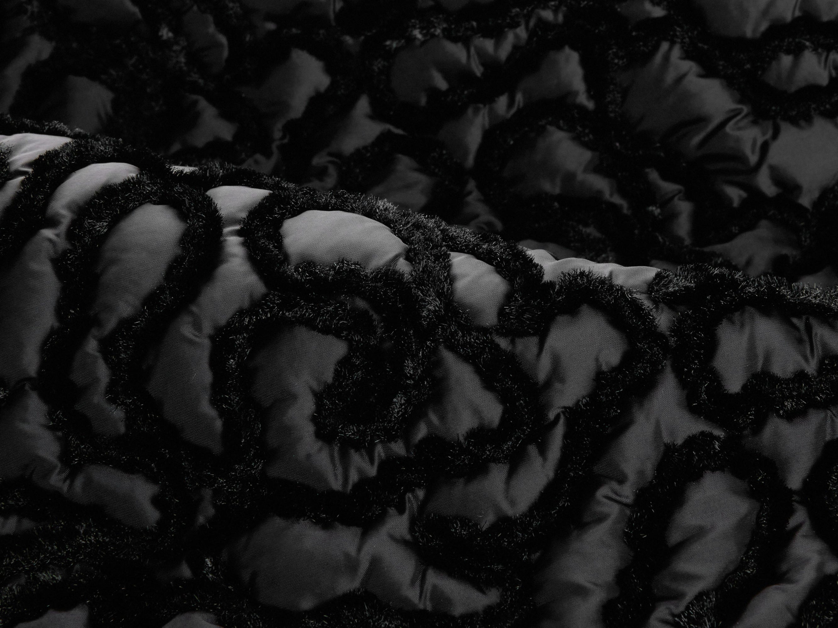 Textured Knit Cardigan | Black