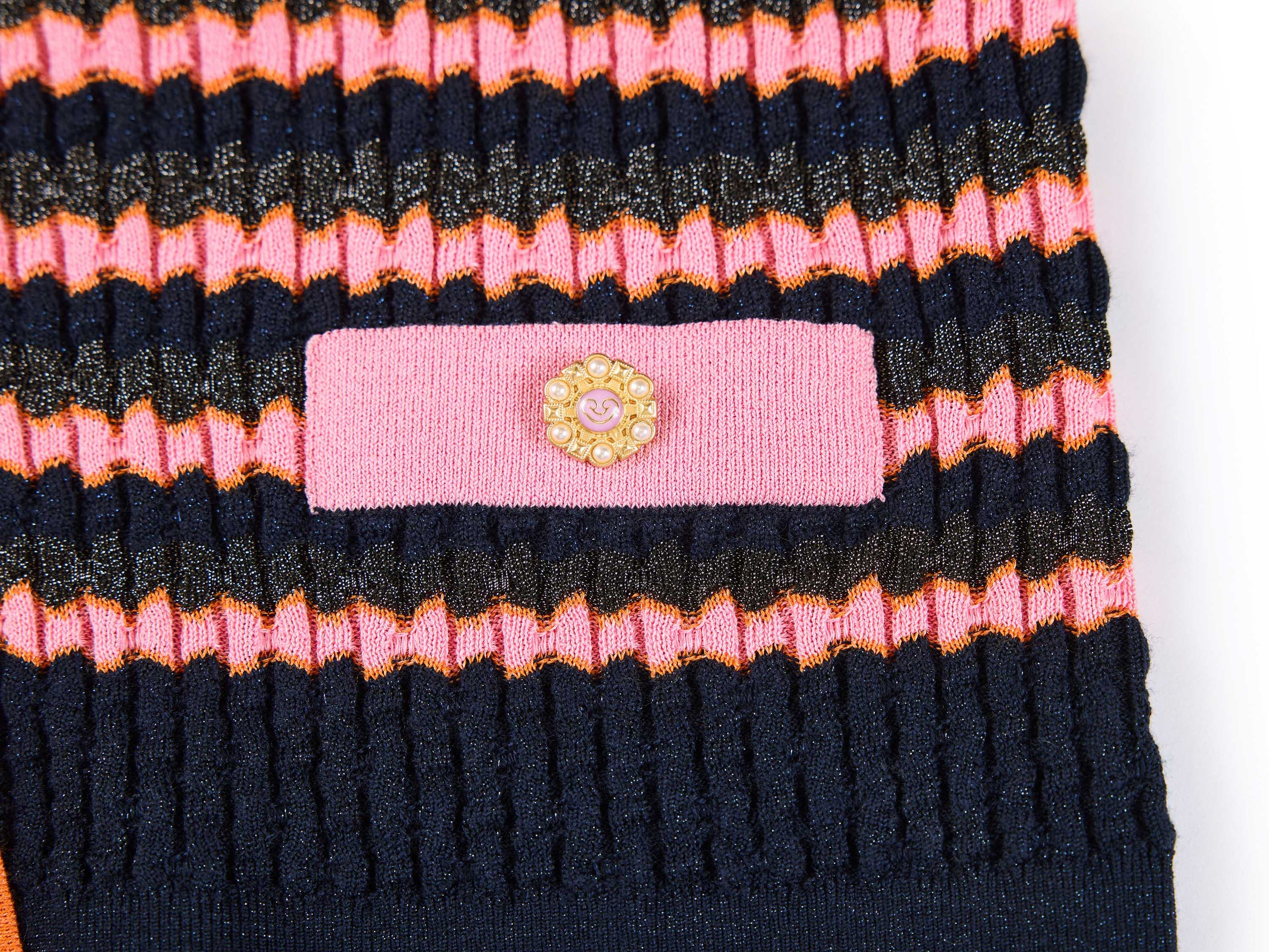 Striped Knit Cardigan | Pink