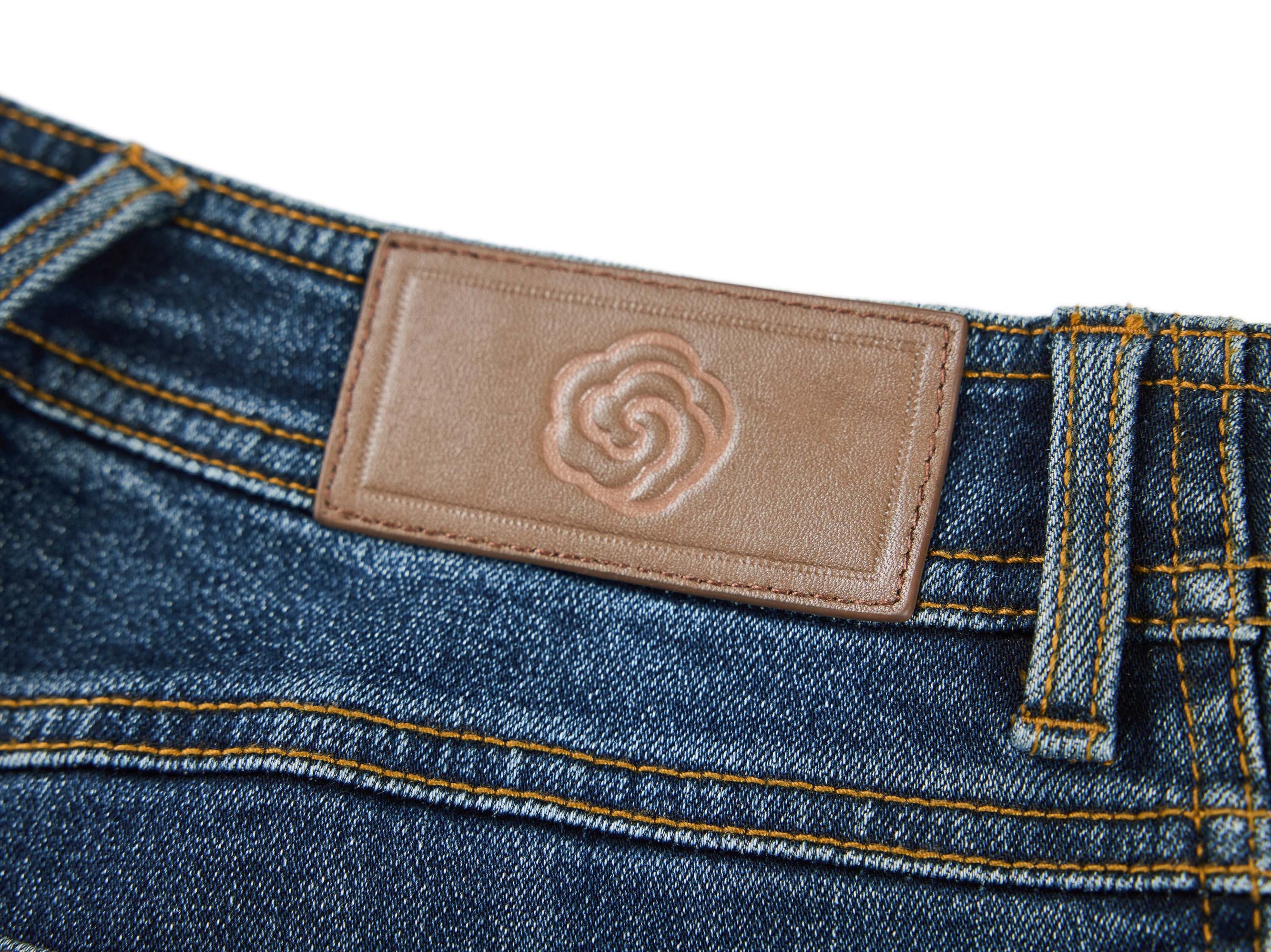High-Waisted Straight-Leg Jeans | Blue