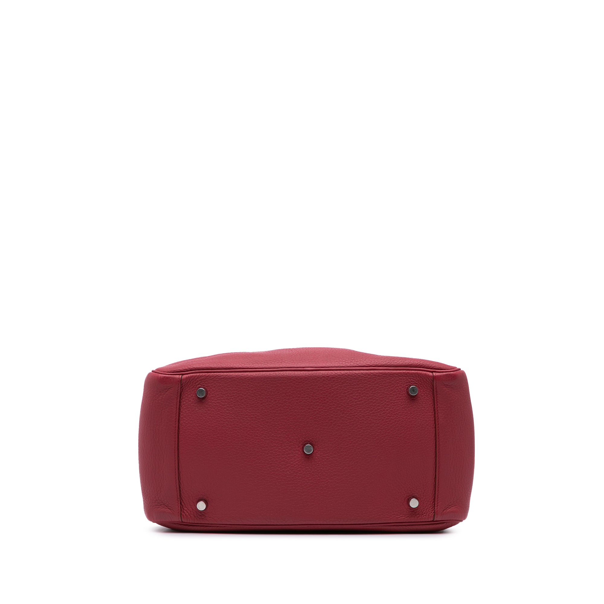 Hermes | Pre-Owned Clemence Lindy 34 | Red/Dark Red
