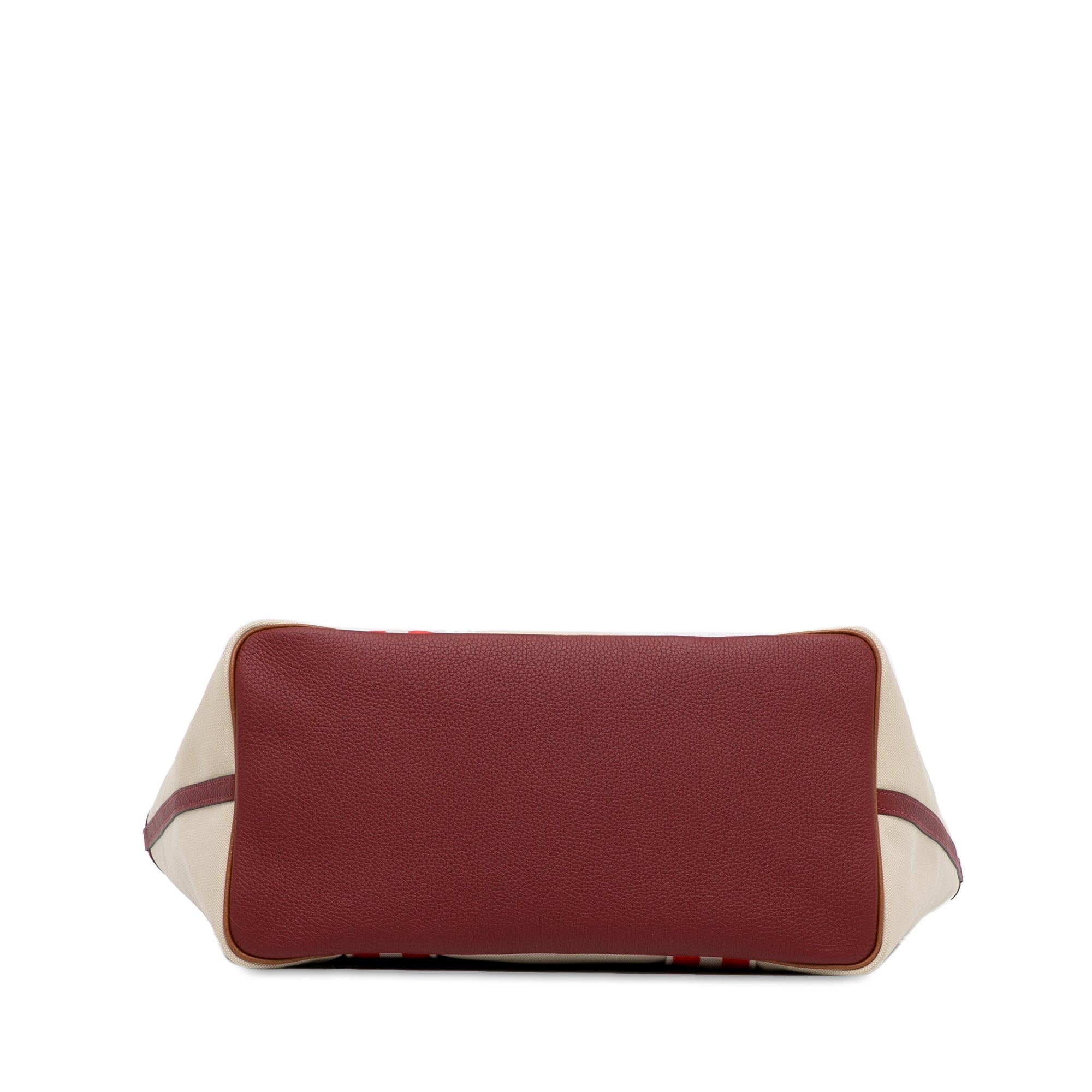 Hermes | Pre-Owned Canvas Pursangle Tote | Brown/Beige