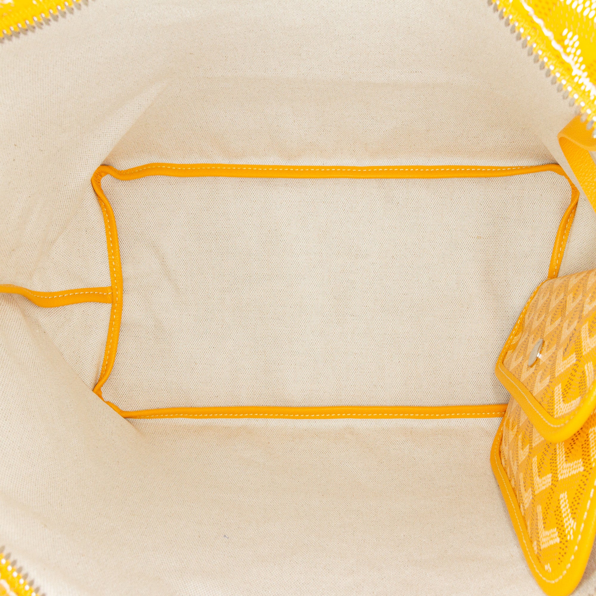 Goyard | Pre-Owned Goyardine Boheme Hobo - III | Yellow