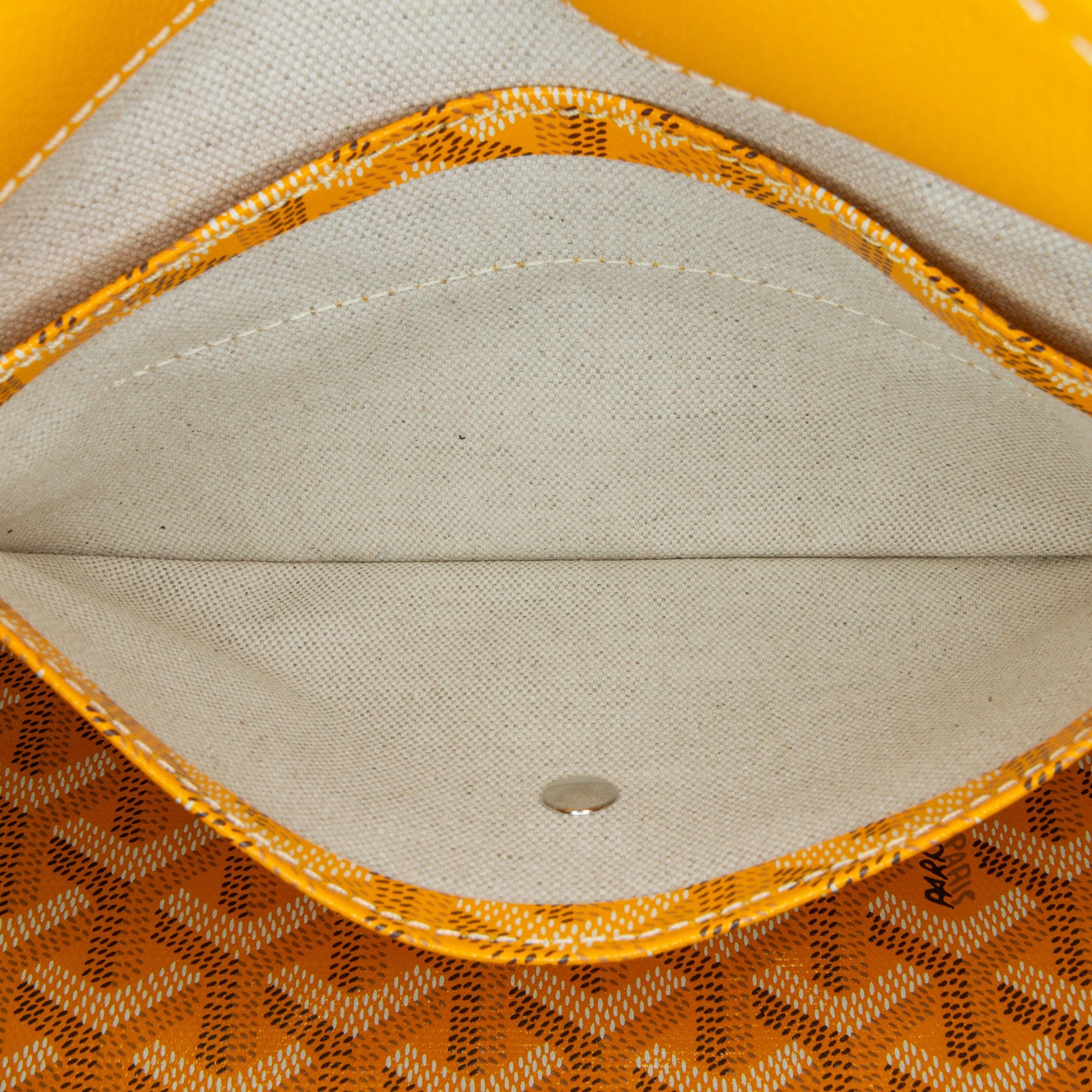 Goyard | Pre-Owned Goyardine Boheme Hobo - III | Yellow