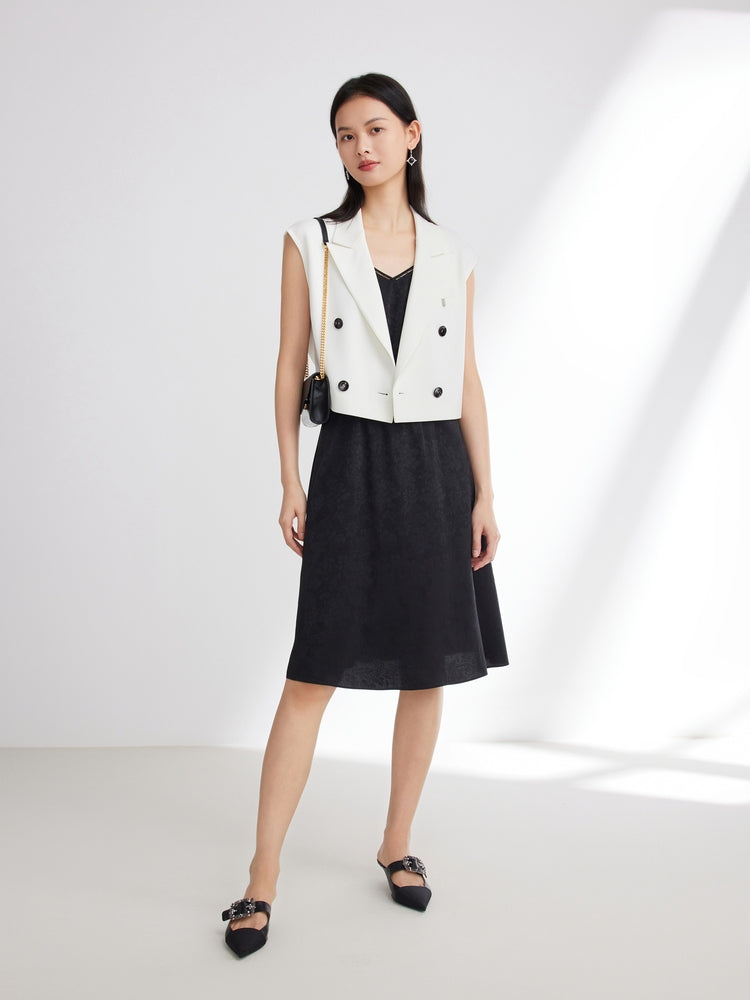 Silk Slip Dress | Black