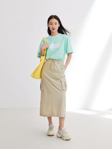 Oversize Printed T-shirt | Green