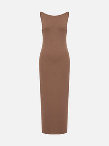 Suspenders Dress | Camel