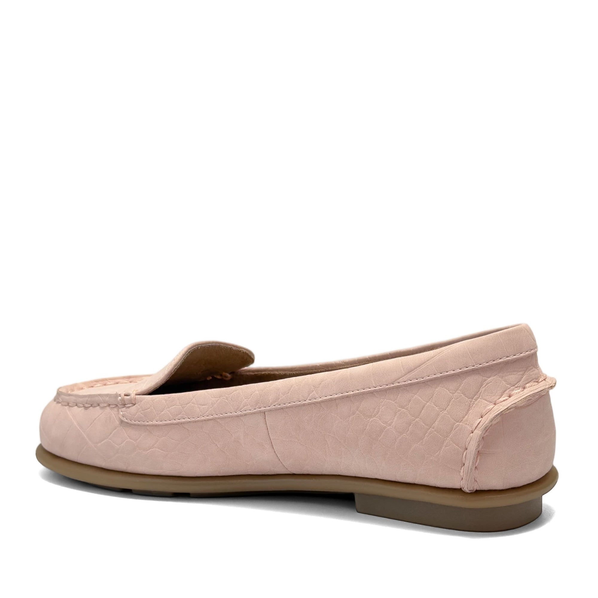 Wonder Casual Loafer | Pale Pink Faux Crochet Nubuck