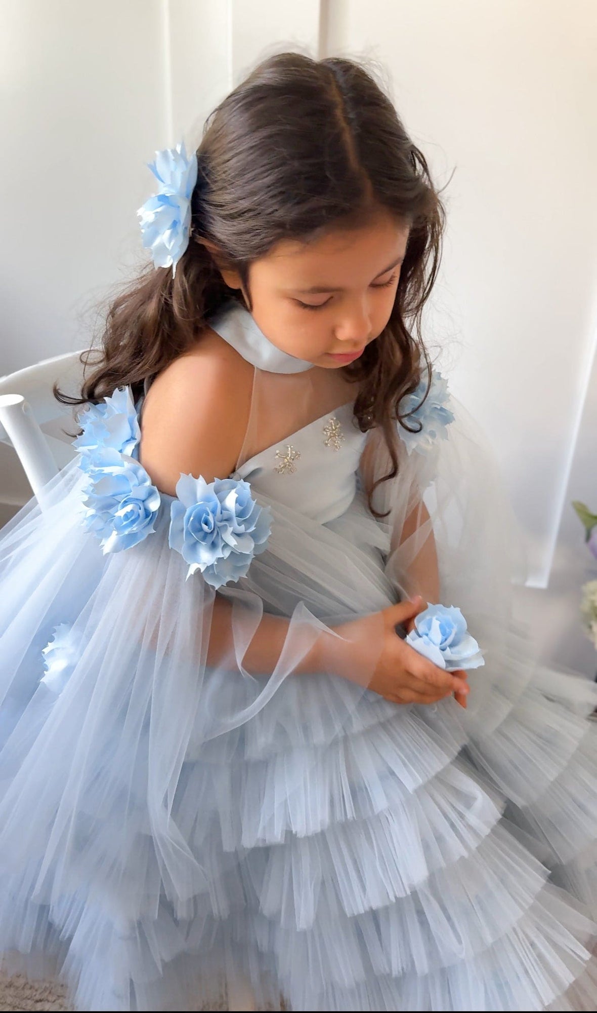 Girl | Alaska Baby Tulle Dress | Blue