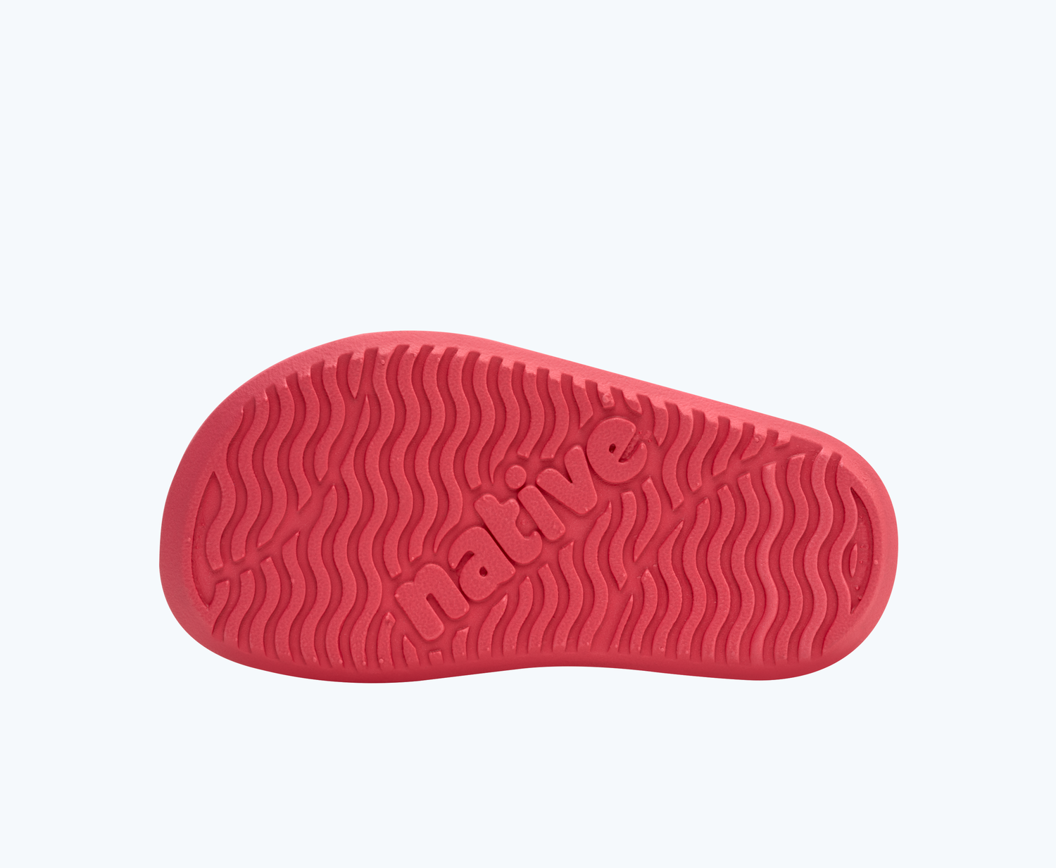 Bottom view of a Native Shoes Kids Frankie Sugarlite Kids | Dazzle Pink/ Regatta Blue/ Dazzle Pink Footwear