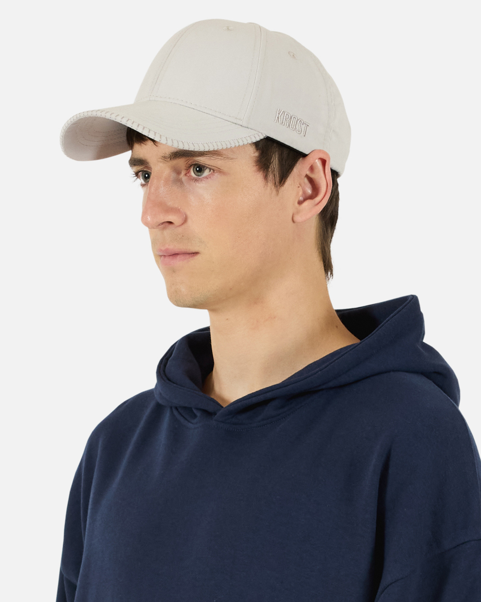 Blanket Stitch Cap | Grey