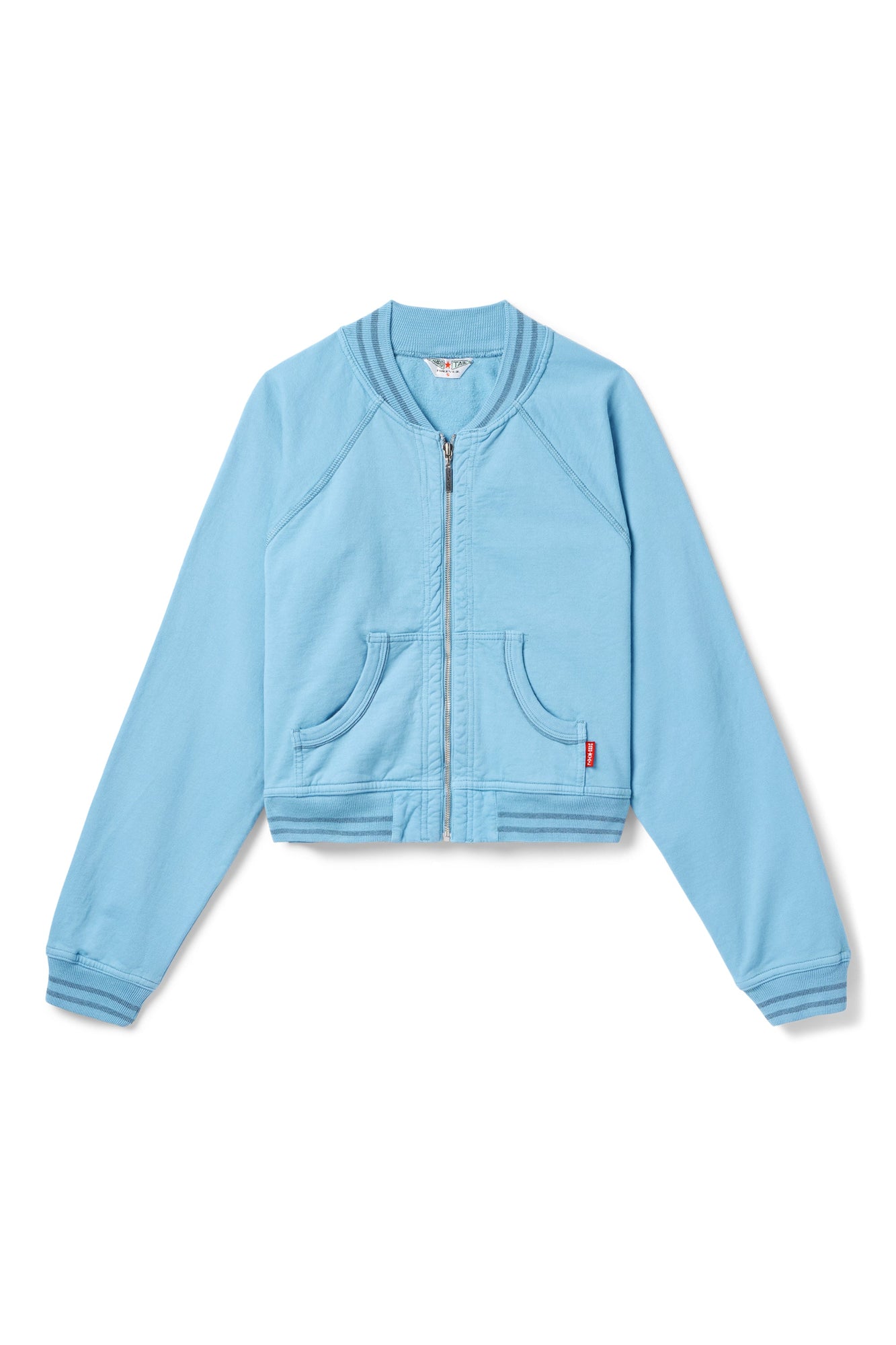 Women | Vintage Baseball Fleece Jacket | Sky