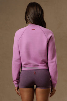 Women | Vintage Baseball Fleece Jacket | Violet