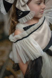Girl | Grace Tulle Dress | Beige x Black