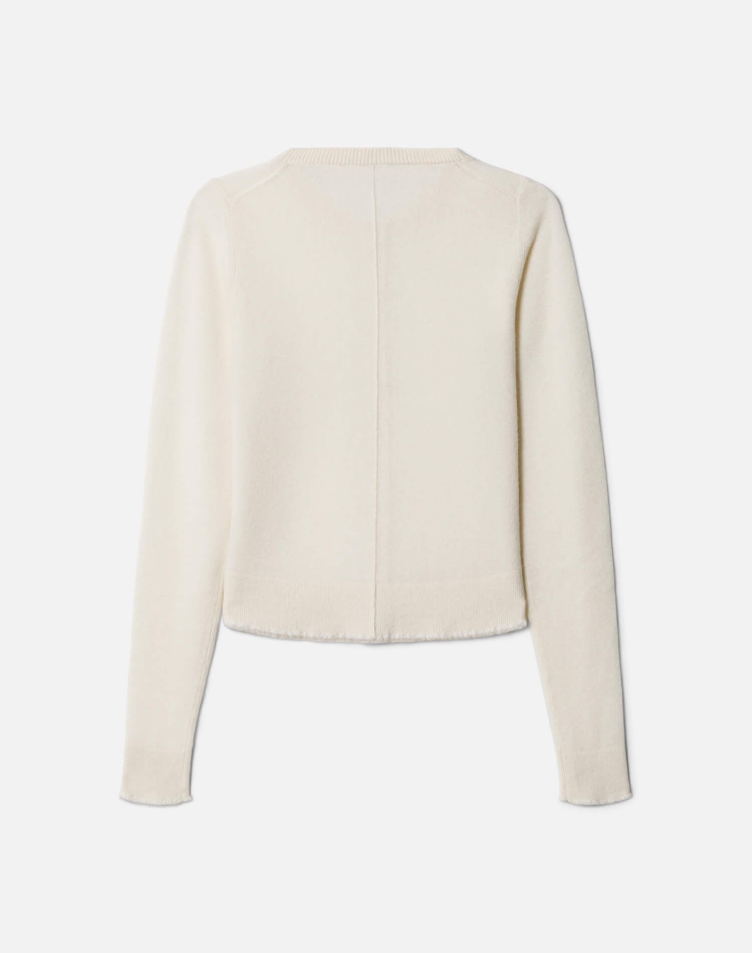 Womens | Cashmere Crewneck Cardigan | Ivory