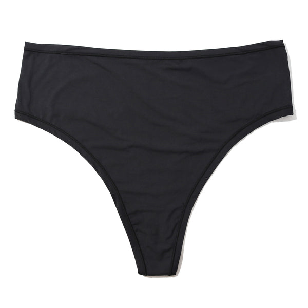 Plus Size YourFit One Size High Rise Thong | Black