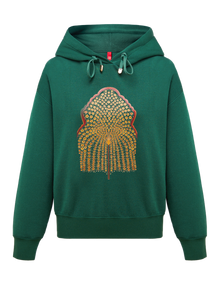 Casual Hooded Sweatshirt | Green