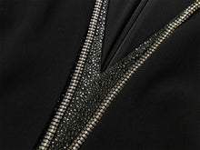 V-neck Umbrella Dress | Black