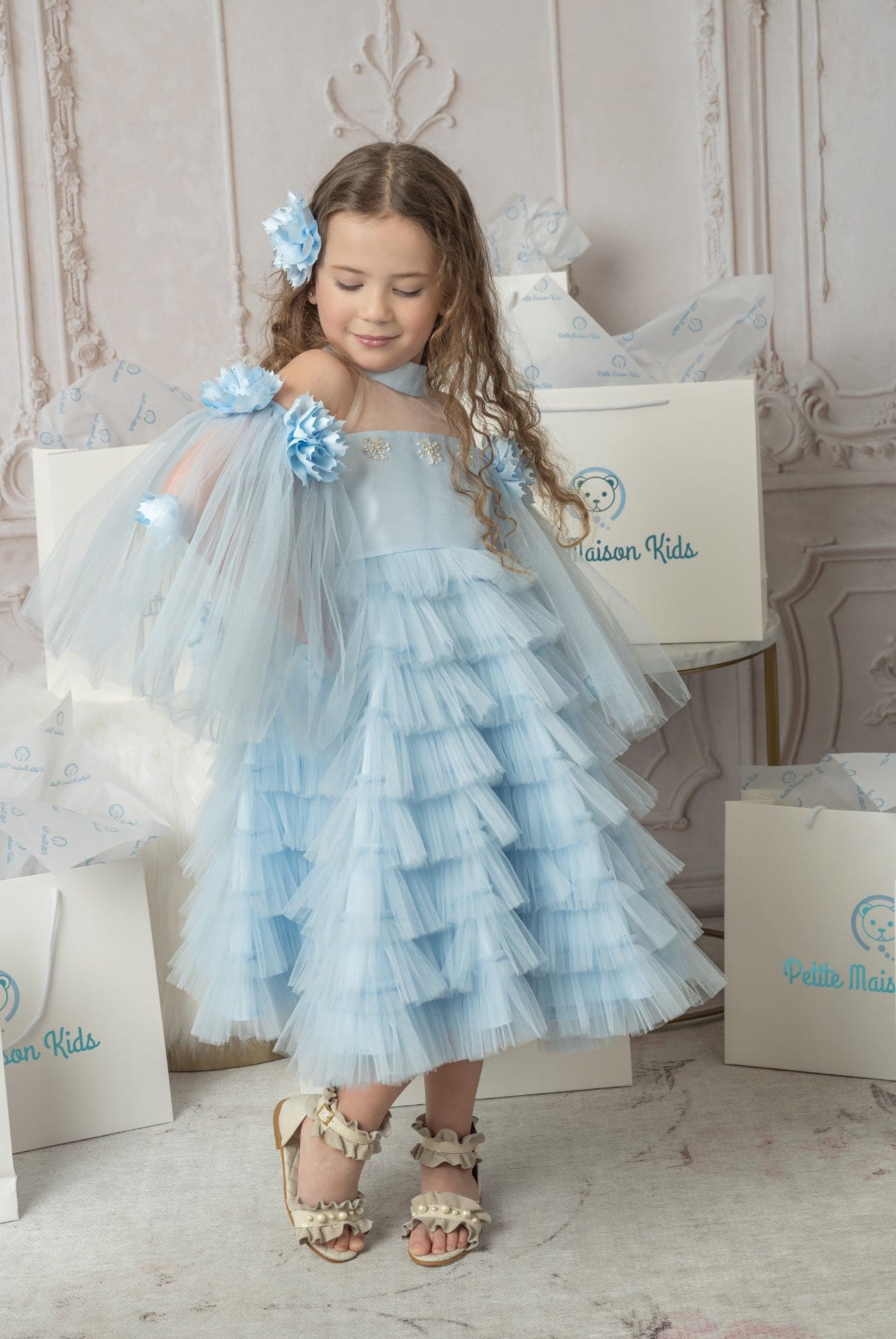 Girl | Alaska Baby Tulle Dress | Blue