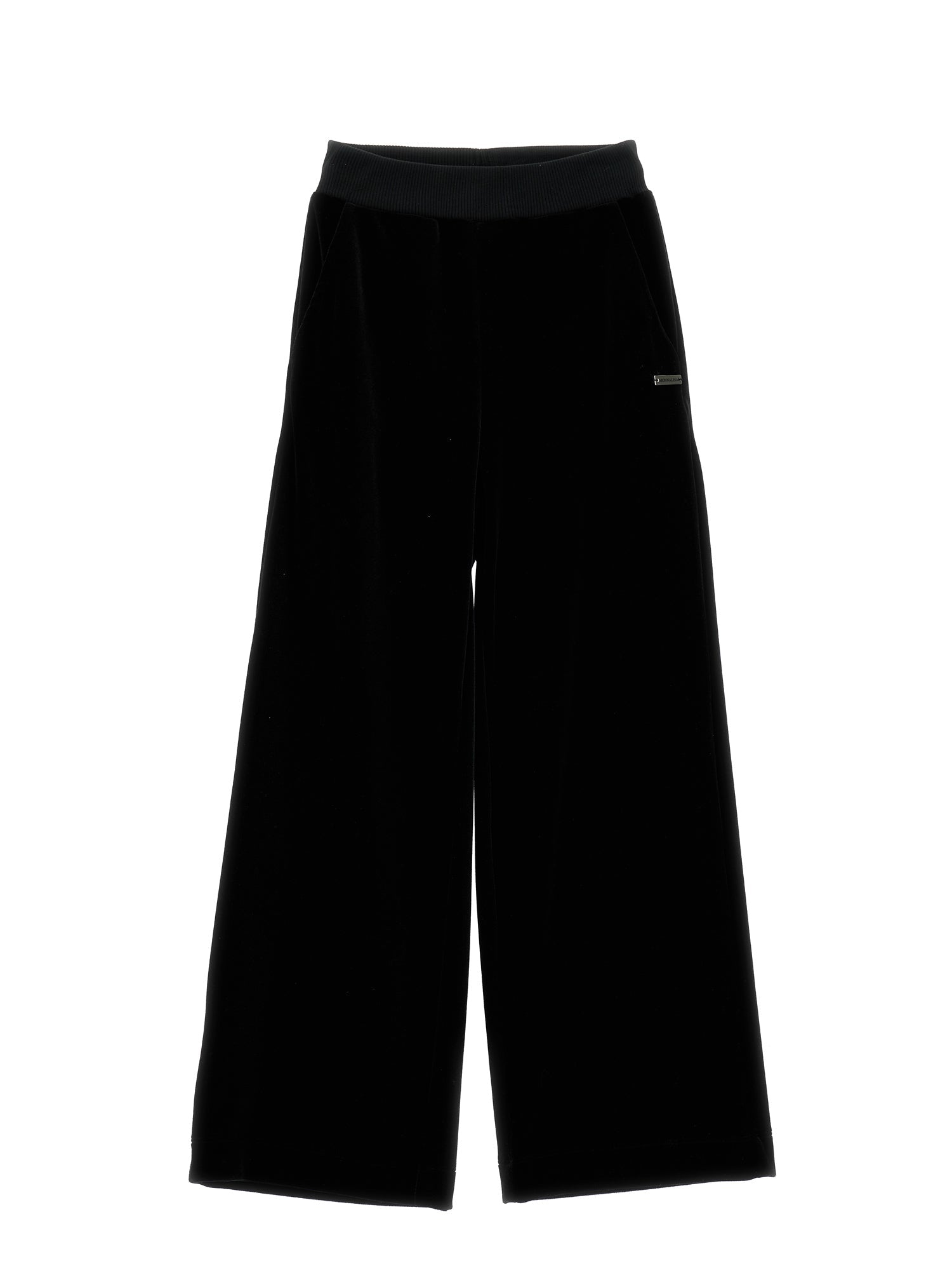 Girls | Chenille Palazzo Trousers | Black