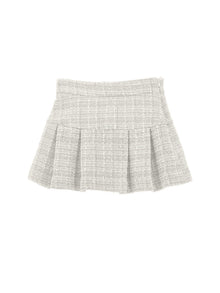 Girls | Boucle Skirt | Cream/Silver