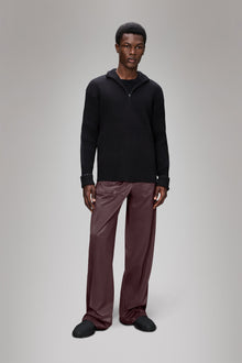 RAINS Sapa Half Zip Knit Black Long Sleeve