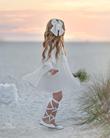 Girl | Sienna Pleated Dress | White