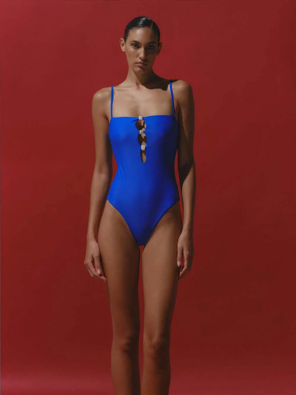 Palm One Piece | Royal Blue