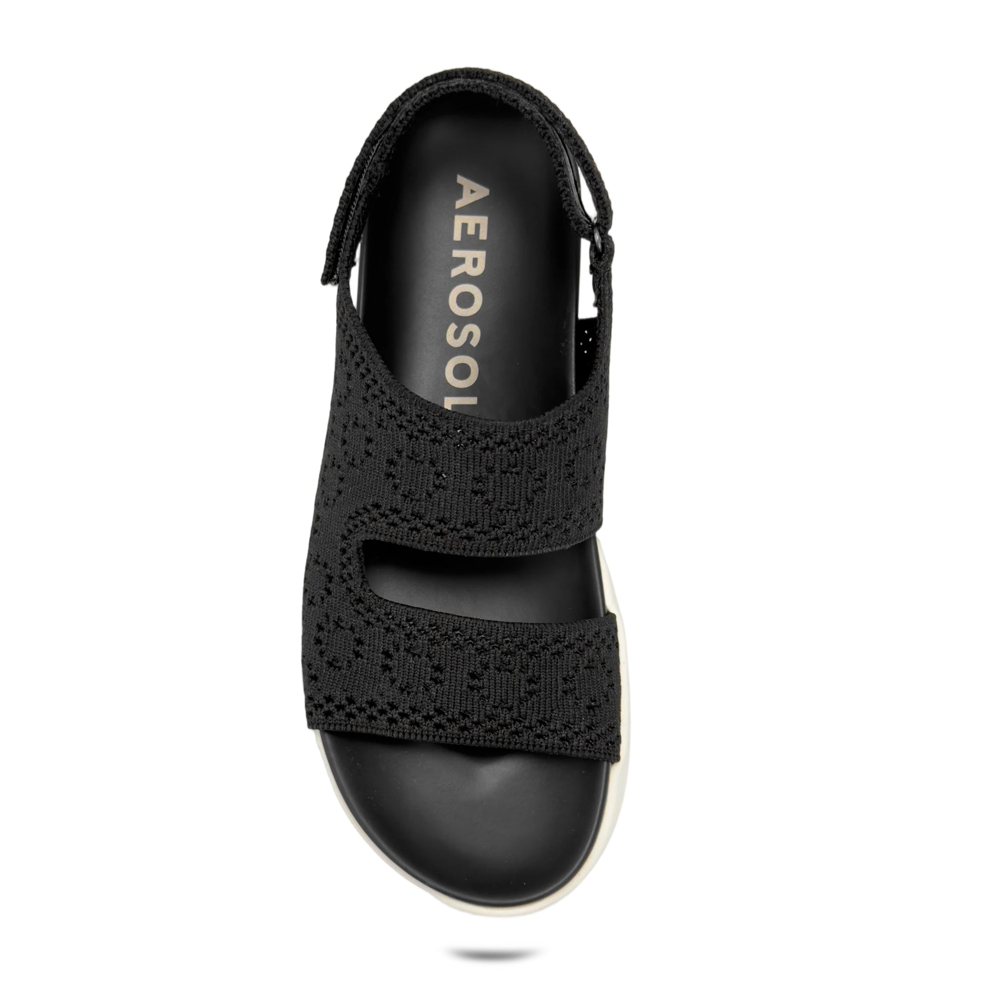 Helsea Sandal Sport | Black Lace Knit