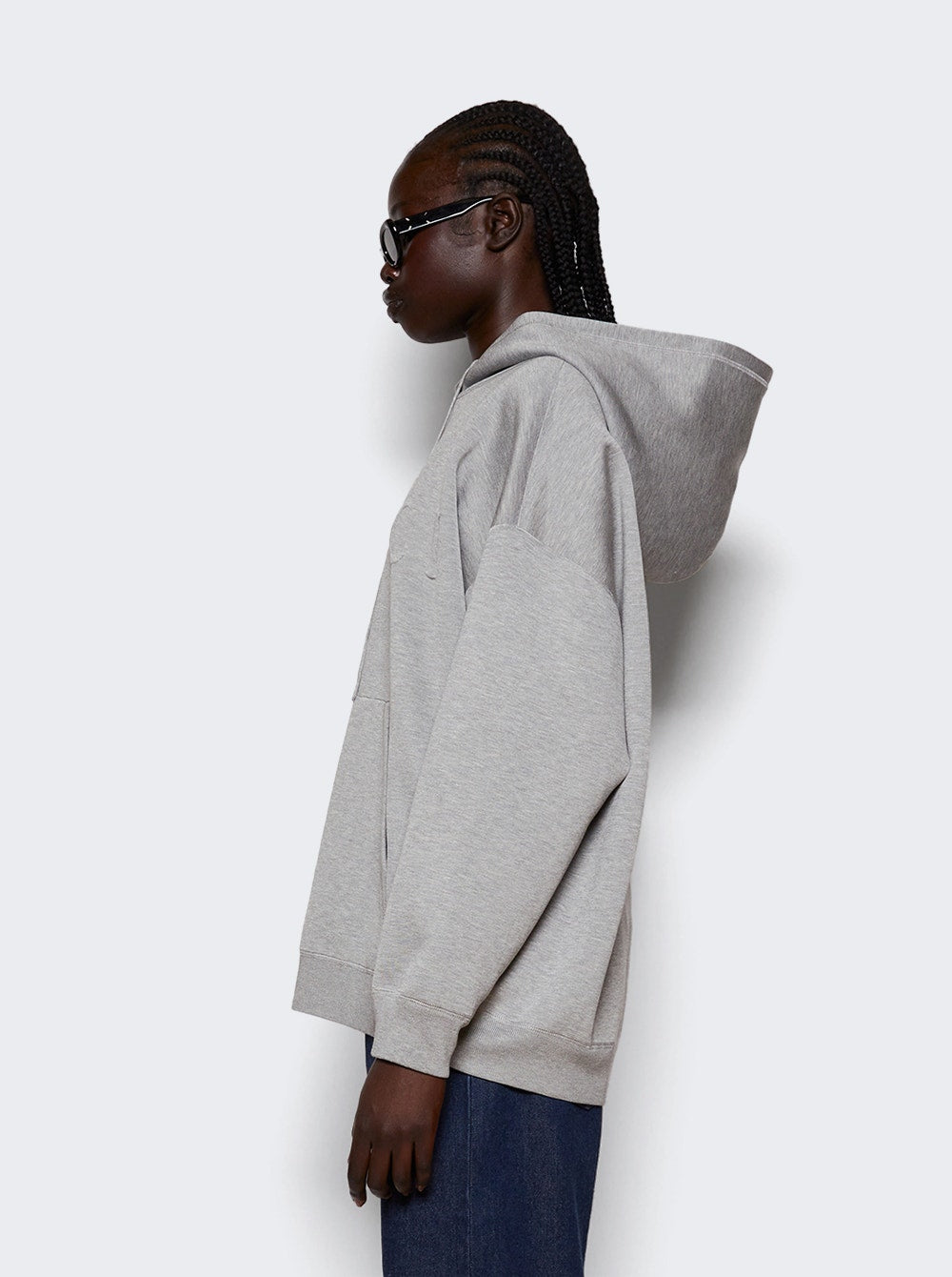 Women | Gucci | Extra Fine Knit Hooded Sweater Graphite | Grey