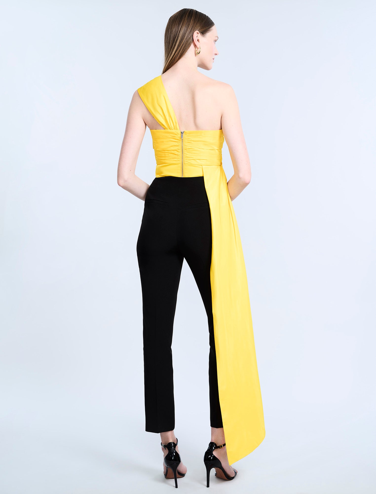 Bustier with Long Train | Sunshine Yellow