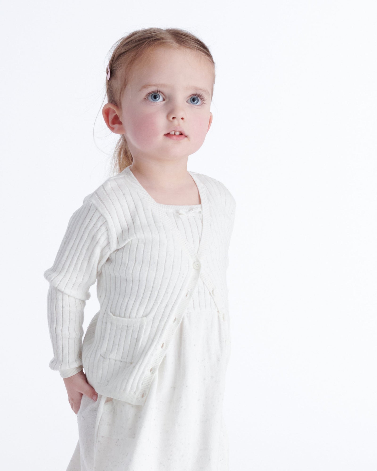 Cardigan - Ribbed | Seashell