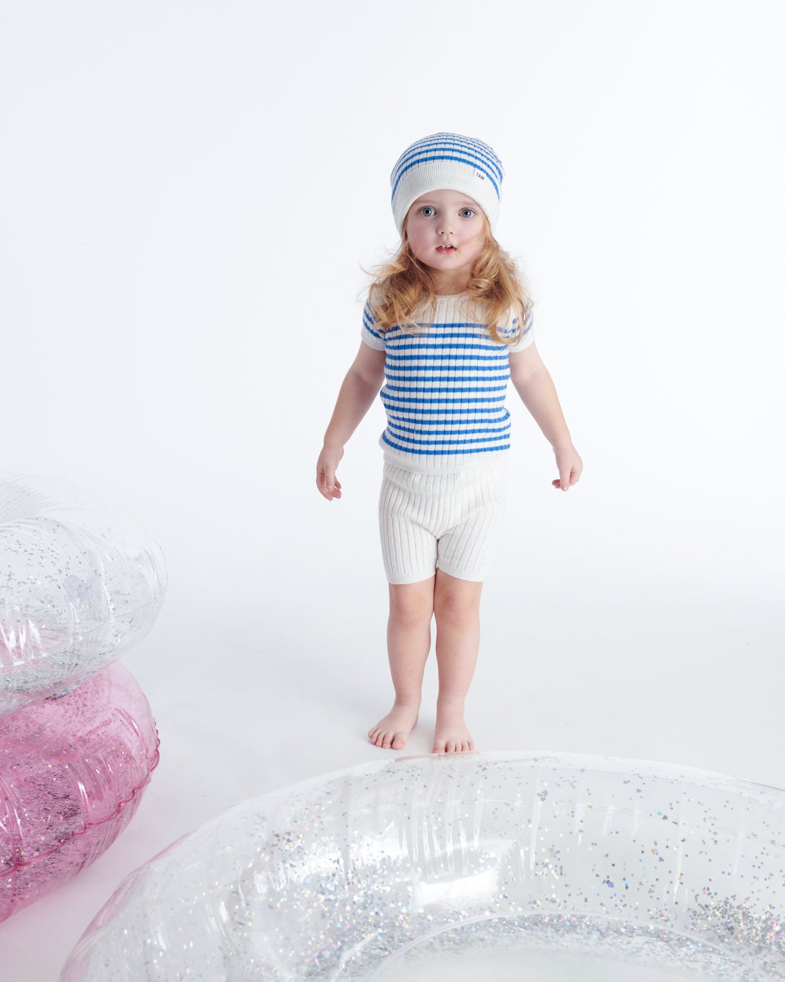 Seashell Blue Stripes//