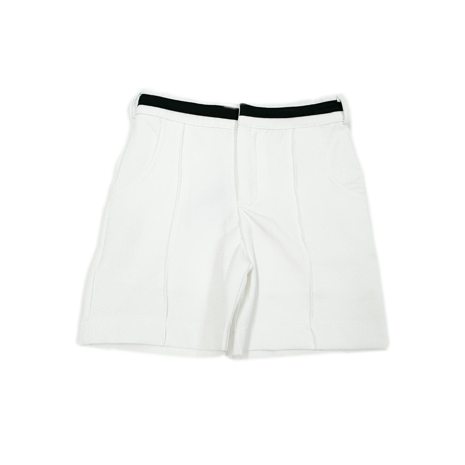 Boy | Alex Shorts With Contrast Line | White x Black