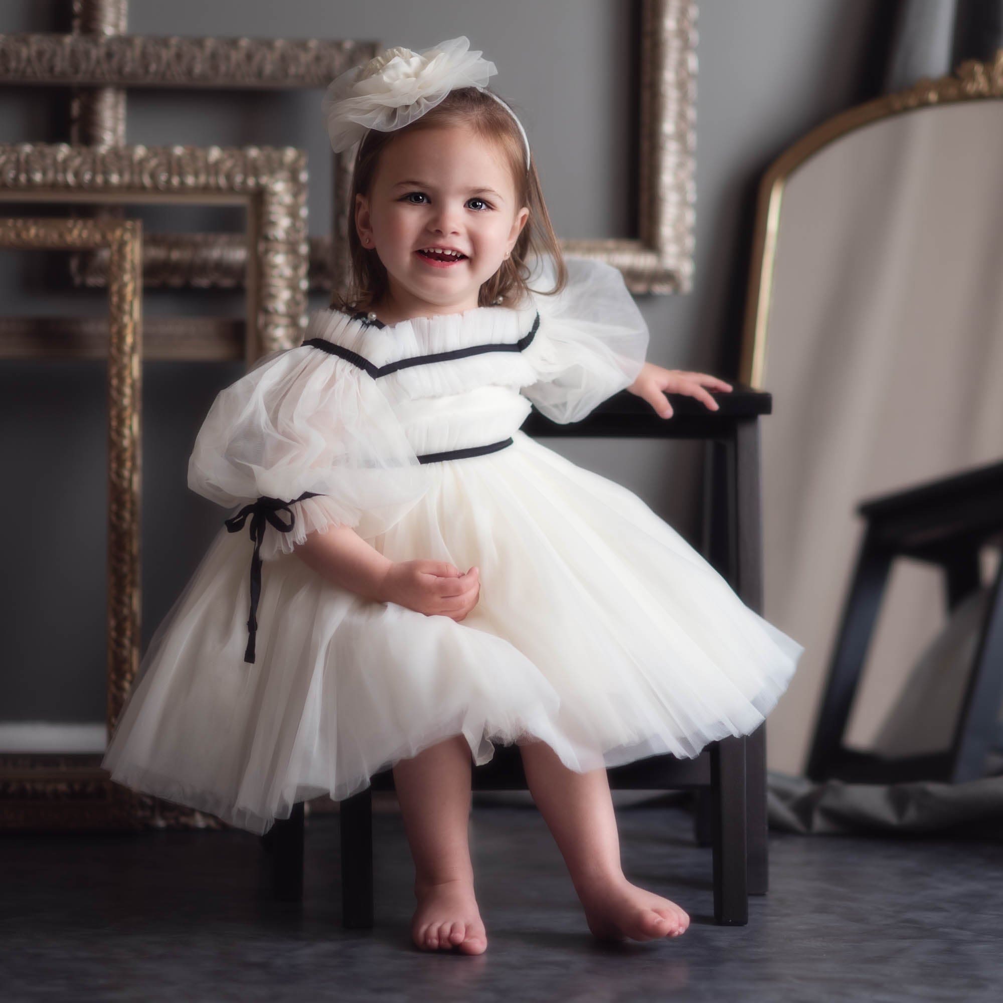 Girl | CocoIvory Tulle Dress | Ivory