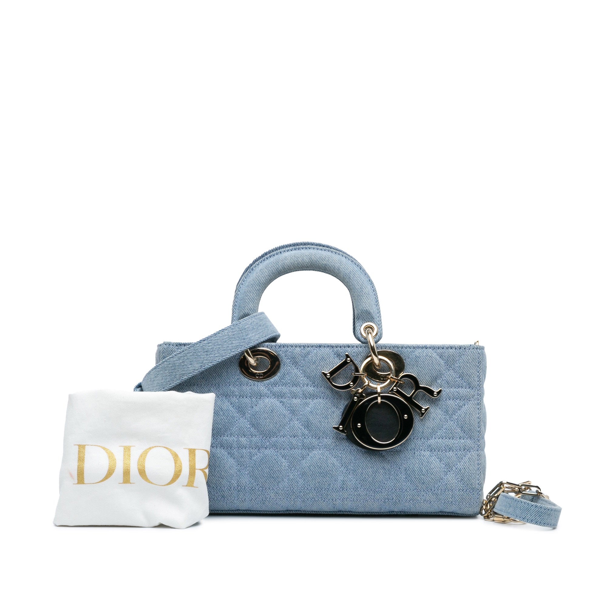 Dior | Pre-Owned Medium Denim Cannage Lady D Joy | Blue/Denim