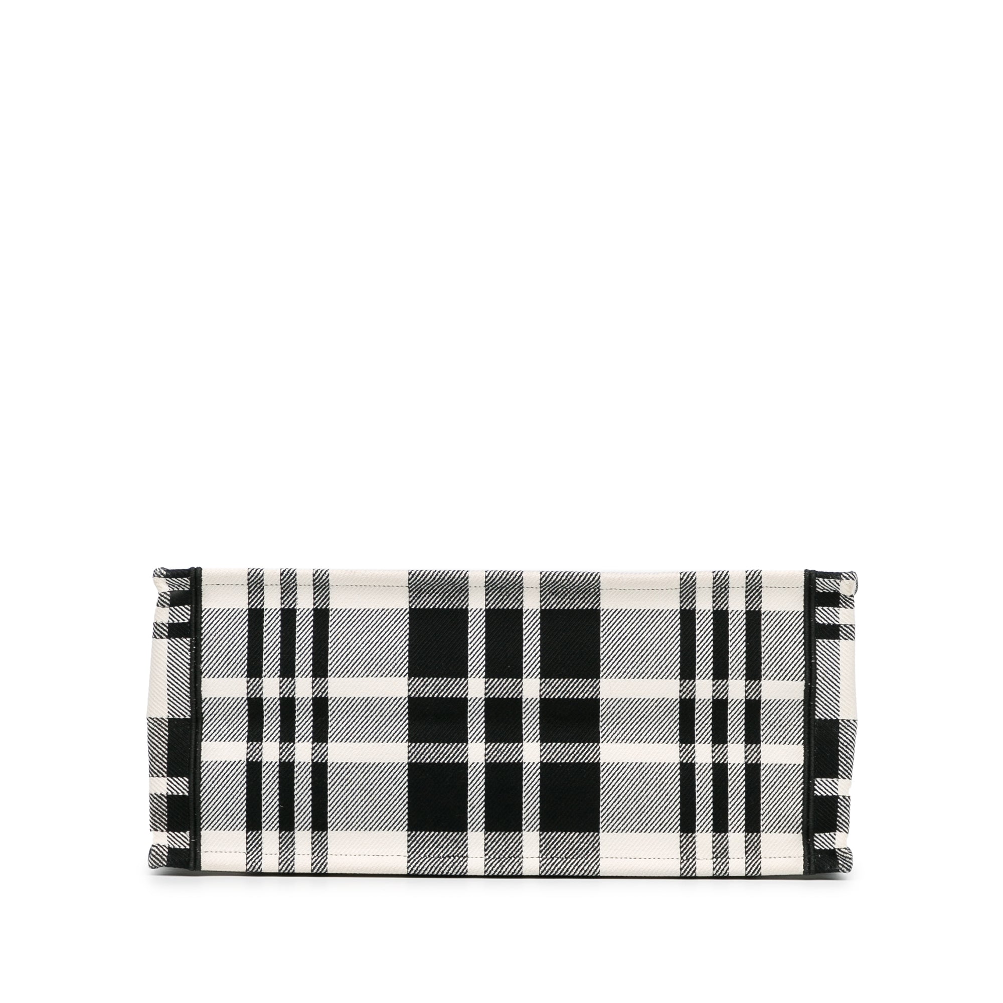 Dior | Pre-Owned Large Check'n'Book Tote | White/Ivory