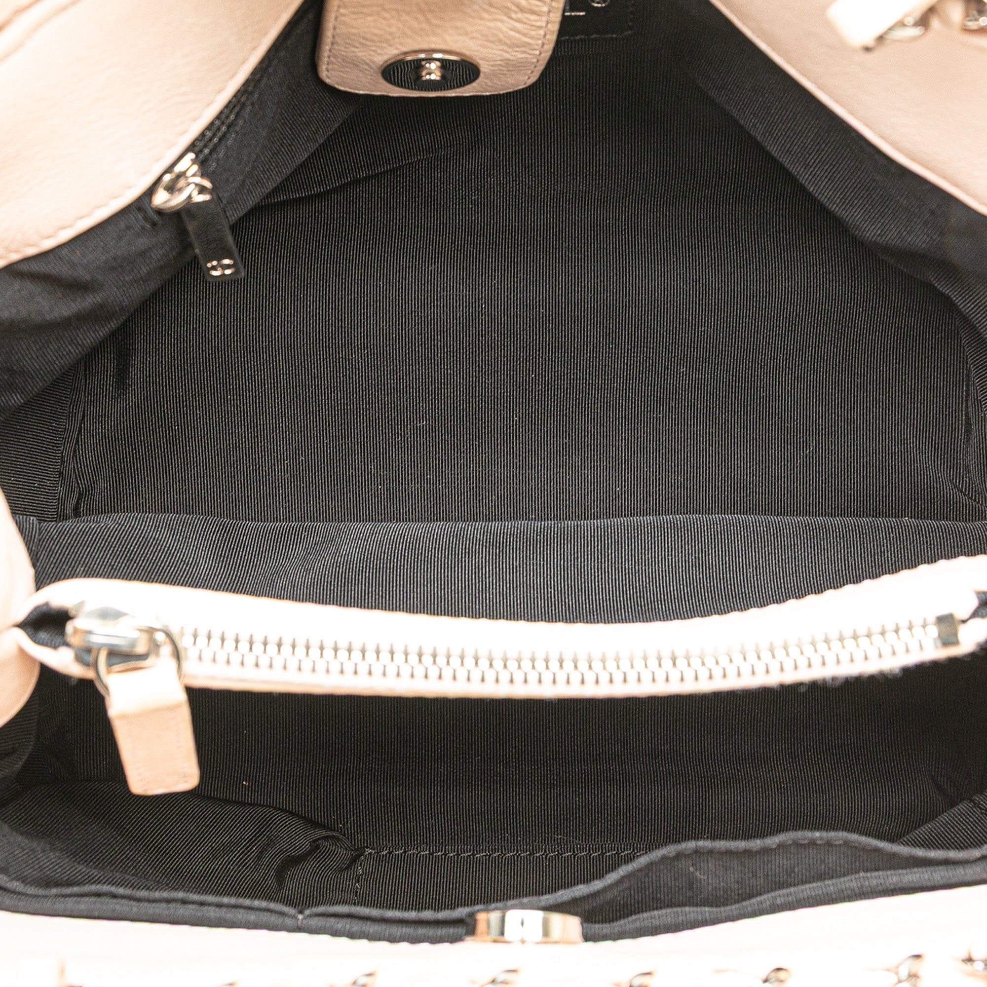 Chanel | Pre-Owned Mini Quilted Lambskin Chain Me Tote | Brown/Light Beige