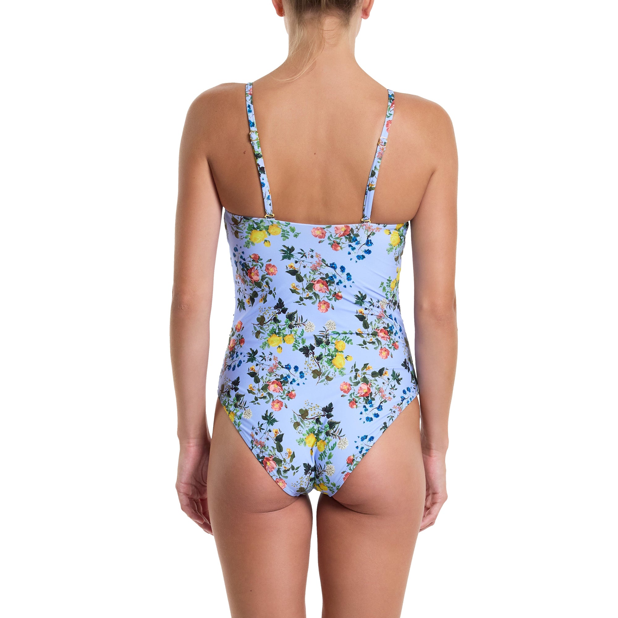Swim Bandeau One Piece | Thankful (Blue)