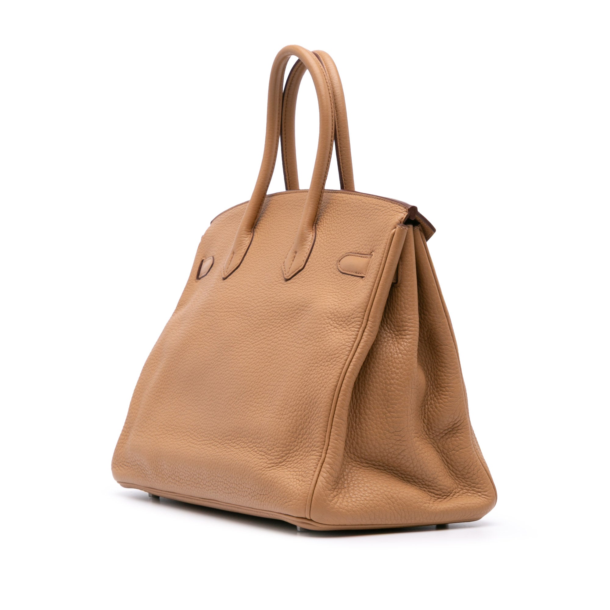 Hermes | Pre-Owned Togo Birkin Retourne 35 | Brown/Light Brown