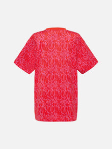Loose Fit Pure Cotton Short-sleeve T-shirt | Red